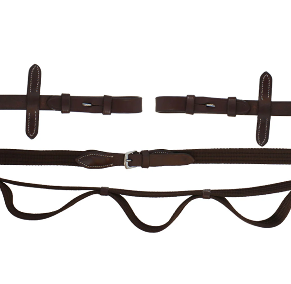 RIENDAS TELA NORTON CON ASAS MARRON